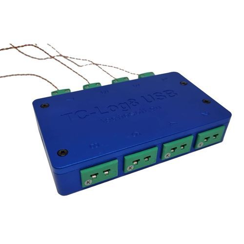 Registrador de datos de temperatura - TC-Log 8 USB series - Tecnosoft - USB / sin pantalla / para termopar