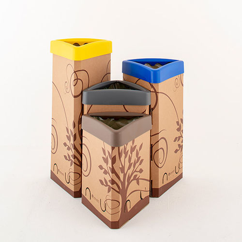 Cubo de basura de plástico reciclado - Delta light - SARTORI AMBIENTE S.R.L. - de cartón / para residuos domésticos / de reciclaje