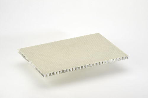 Panel sándwich de nido de abeja - ALUSTEP® 500 - Cel Components S.r.l. - cara de fibra de vidrio / para interiores / para fachada