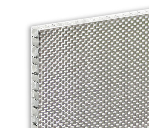 Panel sándwich de nido de abeja - ALUSTEP® HFR - Cel Components S.r.l. - cara de fibra de vidrio / para techo / para fachada