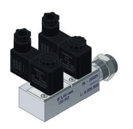 Manifold de 3 vías - 26689 - Thermoval - de aluminio / hidráulico / para aire