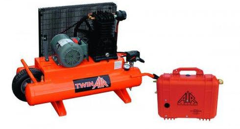 Compresor de paletas - Comp-3™ series - Air Systems International - de aire respirable / AC / con ruedas