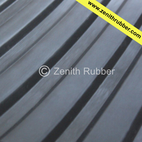 Alfombra antideslizante - BR series - Zenith Industrial Rubber Products Pvt. Ltd. - con estrías anchas / de caucho / para zona de tráfico intenso