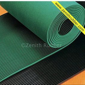 Alfombra antideslizante - MN series - Zenith Industrial Rubber Products Pvt. Ltd. - con estrías finas / de caucho