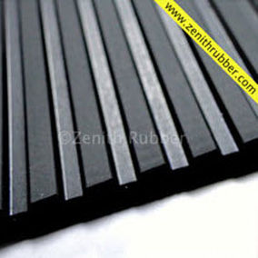 Alfombra antideslizante - LS series - Zenith Industrial Rubber Products Pvt. Ltd. - con estrías planas / de caucho / de entrada