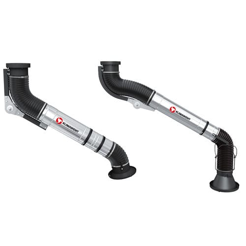 Brazo de extracción flexible - TELERGO series - KLIMAWENT - telescópico / para polvo / de humos de soldadura