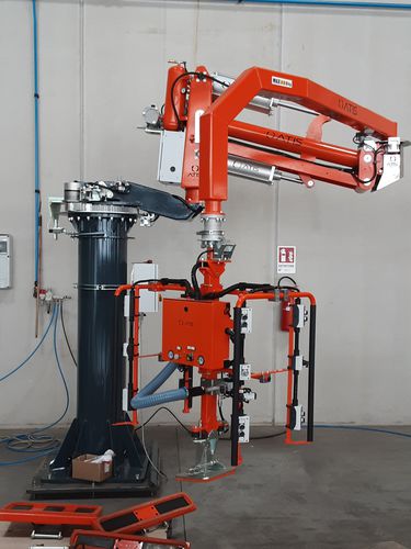 Manipulador neumático - ATISmirus 500 VT - ATIS s.r.l. - con toma en vacío / de columna / para la industria de la piedra