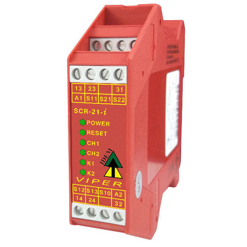 Relé de seguridad para cortina fotoeléctrica - VIPER SCR series - Idem Safety Switches - de parada de emergencia / 3NA / 1NA