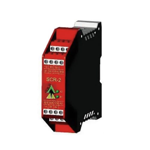 Relé de seguridad de parada de emergencia - SCR-2 - Idem Safety Switches - 2NC / en riel DIN