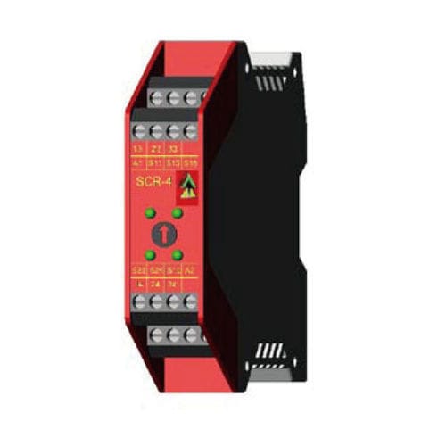 Relé de seguridad de parada de emergencia - SCR-4-TD - Idem Safety Switches - 3NC / 2NC / 1NC