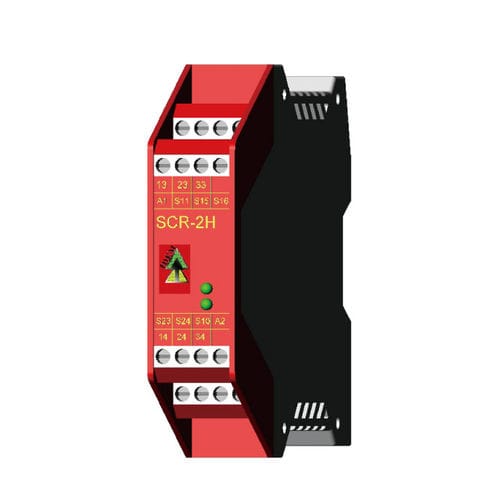Relé de seguridad en riel DIN - SCR-2H - Idem Safety Switches - compacto