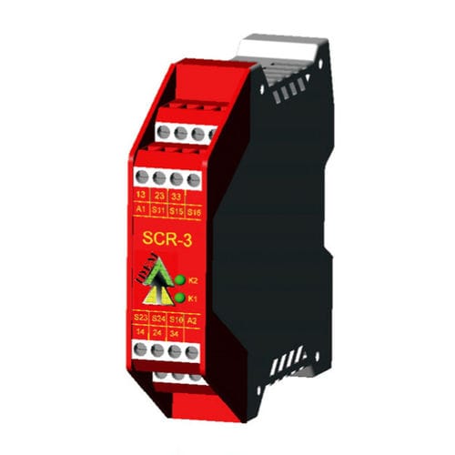 Relé de seguridad de parada de emergencia - SCR-3 - Idem Safety Switches - en riel DIN