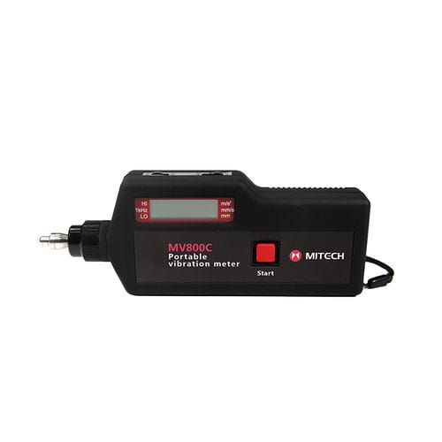 Vibrómetro para vigilancia de máquina - MV 800 series - Mitech - portátil / digital / acelerómetro