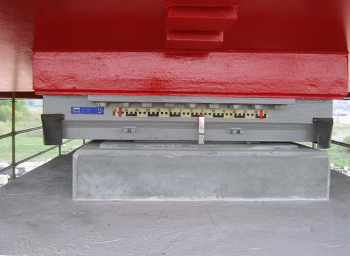 Cojinete liso esférico - mageba - de PTFE / compacto / sin mantenimiento
