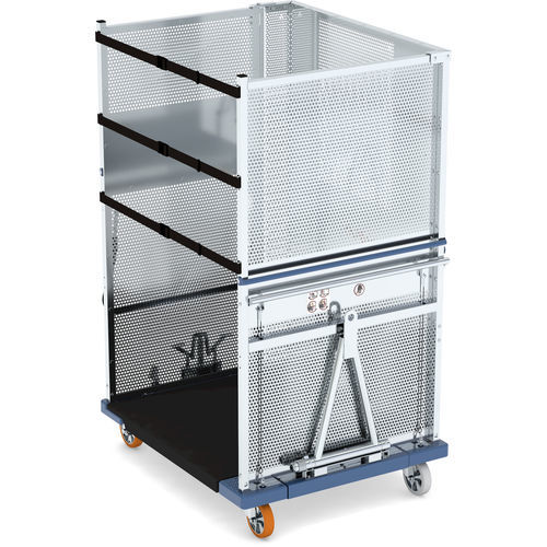 Roll-container con cierre - MODULETTE® 2.0 STANDARD - LKE GmbH - Excellence in Material Handling - encajable