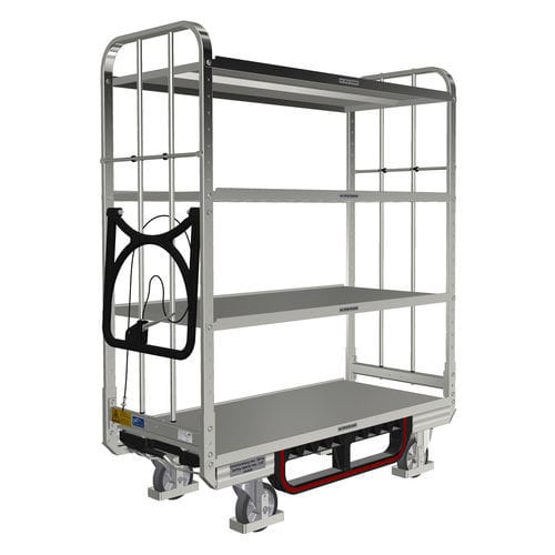 Carretilla de transporte - KLT 600 E4 OKD 1ZB150 2ZB100 - LKE GmbH - Excellence in Material Handling - de manipulación / para preparación de pedidos / 4 niveles