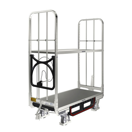 Carretilla de transporte - KLT 600 E2 VKD - LKE GmbH - Excellence in Material Handling - de manipulación / para preparación de pedidos / de acero galvanizado