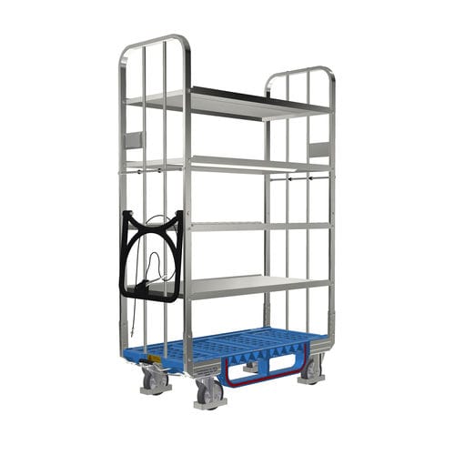 Carretilla de transporte - ECOFLEX 600 E5 OKD - LKE GmbH - Excellence in Material Handling - de metal / de plástico / 5 niveles