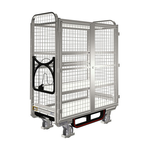 Carretilla de transporte - KLT 600 E4 SAFE OKD - LKE GmbH - Excellence in Material Handling - de manipulación / para preparación de pedidos / de acero galvanizado