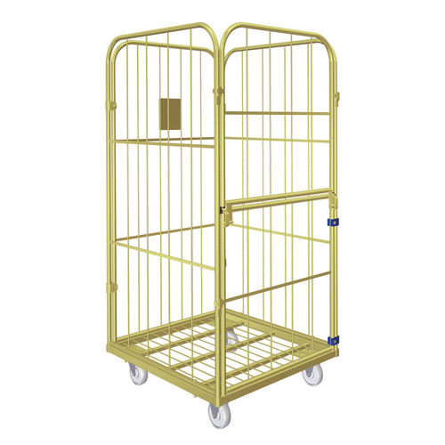 Roll-container para textiles - CLASSIC XXL Standard - LKE GmbH - Excellence in Material Handling - 4 paneles / de malla metálica