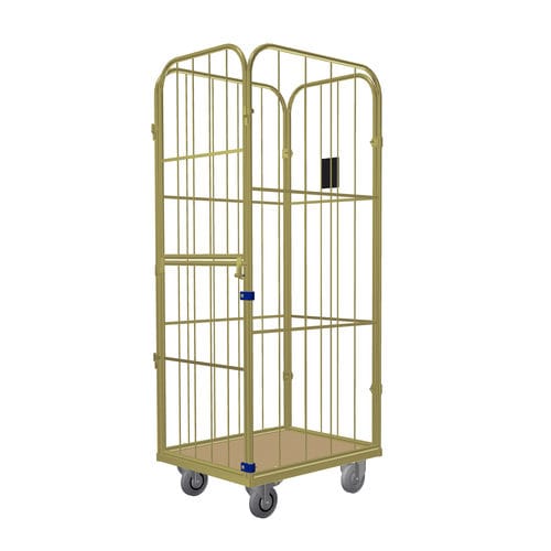 Roll-container para textiles - JUNIOR XL - LKE GmbH - Excellence in Material Handling - de malla metálica / 4 paneles
