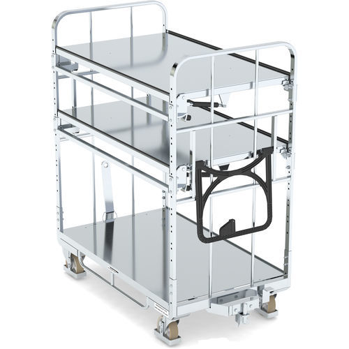 Carretilla de transporte - KLT 800 E3/ZBK2 VKD - LKE GmbH - Excellence in Material Handling - 3 niveles