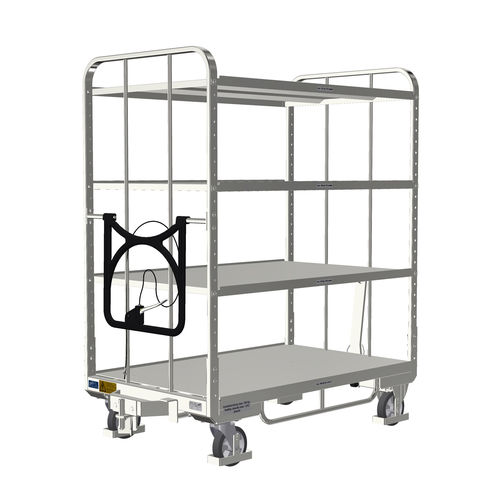 Carretilla de transporte - KLT 800 E4 OKD - LKE GmbH - Excellence in Material Handling - de carga / para preparación de pedidos / de acero galvanizado