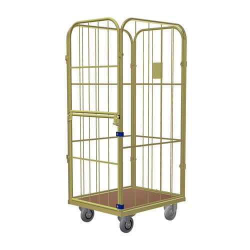Roll-container para textiles - Junior X - LKE GmbH - Excellence in Material Handling - 4 paneles / de malla metálica