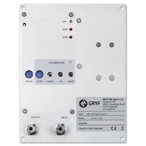 Analizador de oxígeno - OXY ZM - GRYF - de gas / de proceso / compacto