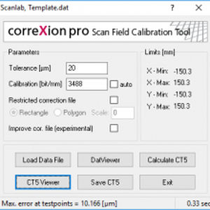 Software de interfaz - correXion pro - SCANLAB GmbH - de optimización / de calidad / para la óptica