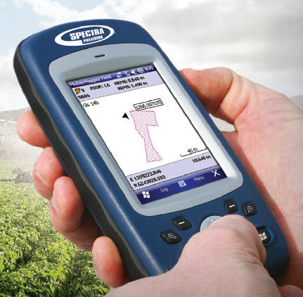 Ordenador de bolsillo para la recolección de datos topográficos - MobileMapper 10DC - Spectra Precision - de mano
