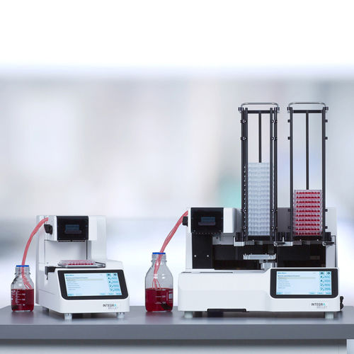 Dosificador de reactivos - WELLJET - INTEGRA Biosciences - volumétrico / con con máquina apiladora
