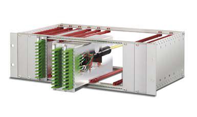 Panel de distribución modular de fibra óptica - IEC 60297-3, 19", 3 HU - Rosenberger OSI