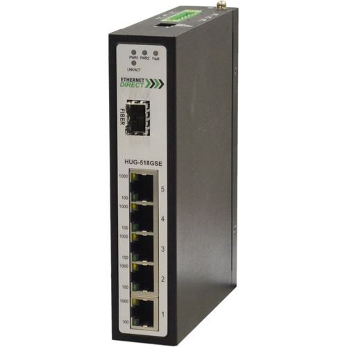 Conmutador Ethernet no administrable - HUG-xxxGxx series - Ethernet Direct - gigabit / en riel DIN / DIP