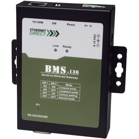 Servidor de periférico en serie - BMS-xxx series - Ethernet Direct - RJ45 / industrial