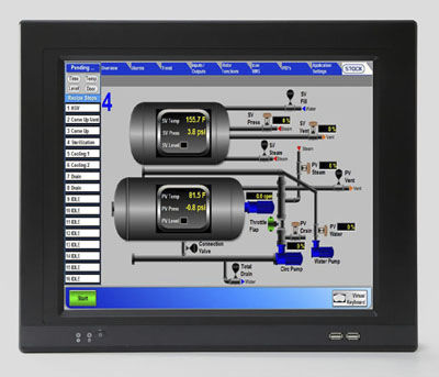 Panel PC TFT LCD - BNC-17T-B  - Benecom - con pantalla táctil resistiva / 17" / 1280 x 1024