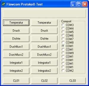 Software para prueba - flowcom Protokoll - systec Controls - para caudalímetro / Windows