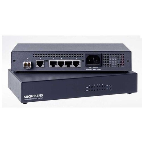 Conmutador Ethernet administrable - MS45350xPM-G6	 - MICROSENS GmbH & Co. KG - 7 puertos / Gigabit Ethernet / de fibras ópticas