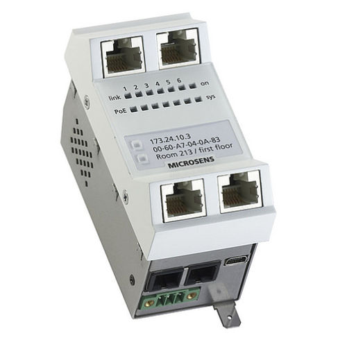 Conmutador Ethernet administrable - MS440200M-G6	 - MICROSENS GmbH & Co. KG - 6 puertos / gigabit / de fibras ópticas