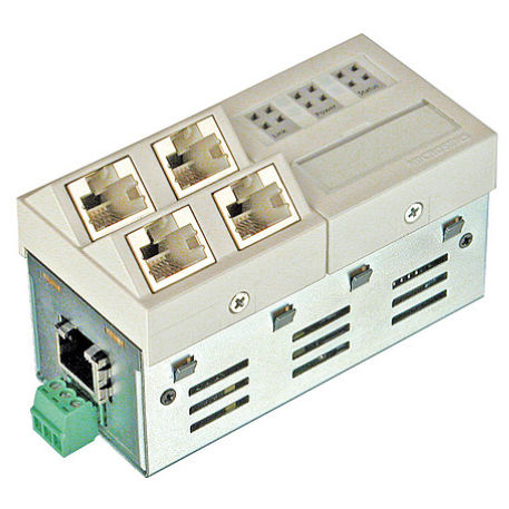 Conmutador Ethernet administrable - MS450184PM-48 - MICROSENS GmbH & Co. KG - 5 puertos / gigabit / integrado
