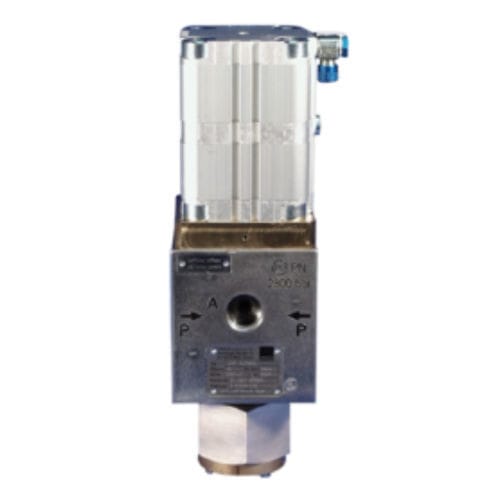 Válvula con control neumático - PSV series - URACA GmbH & Co.KG - de conmutación / compacta