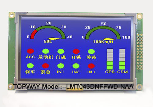 Módulo de visualización TFT - LMT043DNFFWD-NCA - TOPWAY LCD - de color / industrial / a medida