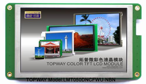 Módulo de visualización TFT - LMT050DNCFWU-NAD - TOPWAY LCD - de color / industrial / a medida