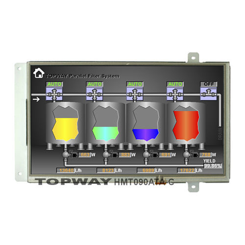 Módulo de visualización inteligente - HMT090ATA-C - TOPWAY LCD - TFT LCD / con pantalla táctil resistiva / gráfico