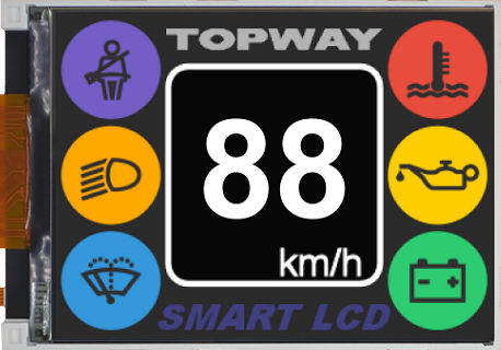 Módulo de visualización TFT LCD - LMT028ENHFWA - TOPWAY LCD - 320 x 240 / industrial / con gran ángulo de visión