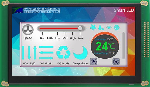 Módulo de visualización LCD - LMT070DICFWD-NJN - TOPWAY LCD - de color / 800 x 480 / industrial