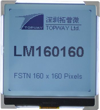 Módulo de visualización gráfico - LM160160RCW  - TOPWAY LCD - LCD / monocromo / 160 x 160