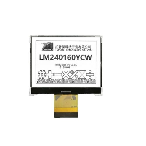 Panel de visualización LED - LM240160YCW - TOPWAY LCD - LCD / con pantalla táctil capacitiva / gráfico