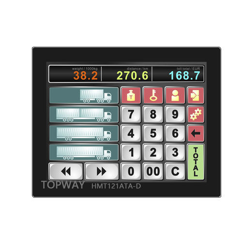 Visualizador inteligente - HMT121ATA-D - TOPWAY LCD - TFT LCD / con pantalla táctil capacitiva / de color