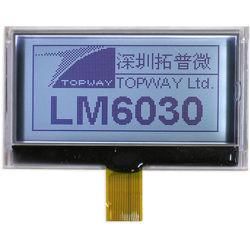 Visualizador LCD - LM6030ACW - TOPWAY LCD - gráfico / monocromo / 128 x 64